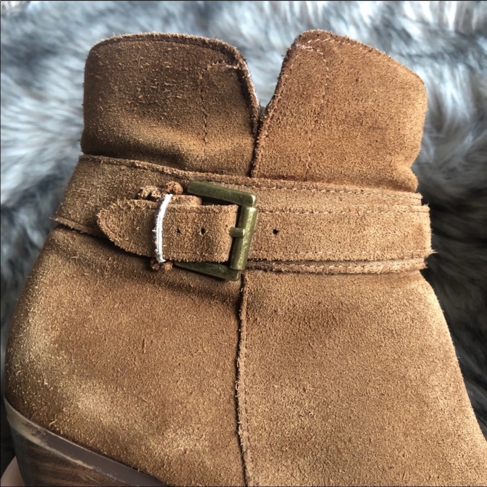 Sam Edelman Lynne Cognac Suede Boots - Picture 7 of 9